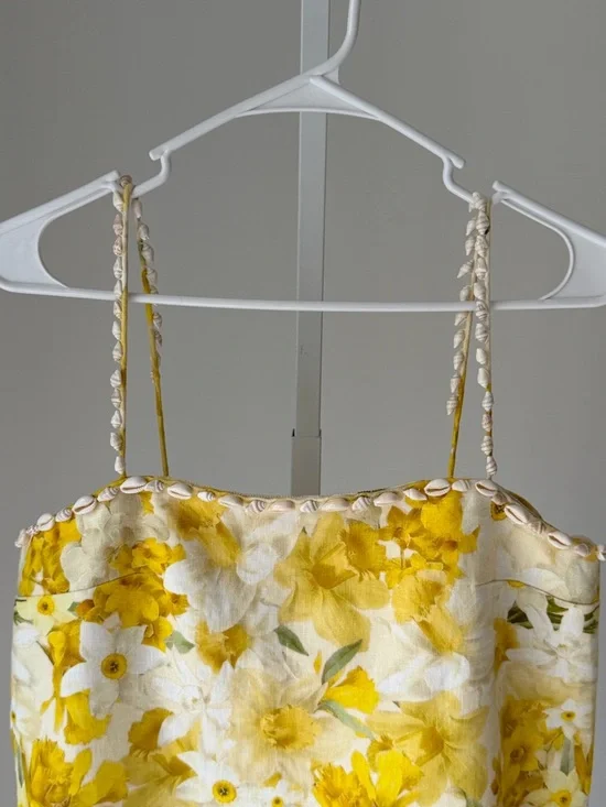 Zimmermann Yellow and White Floral Mini Dress - Picture 6 of 11